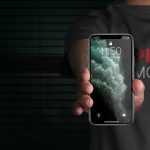 Free Handheld iPhone 11 Pro Mockup PSD