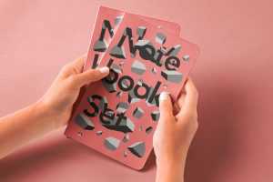 Free Hands Holding 2 Notebooks Mockup PSD - Free PSD MOCKUPS | PsFiles