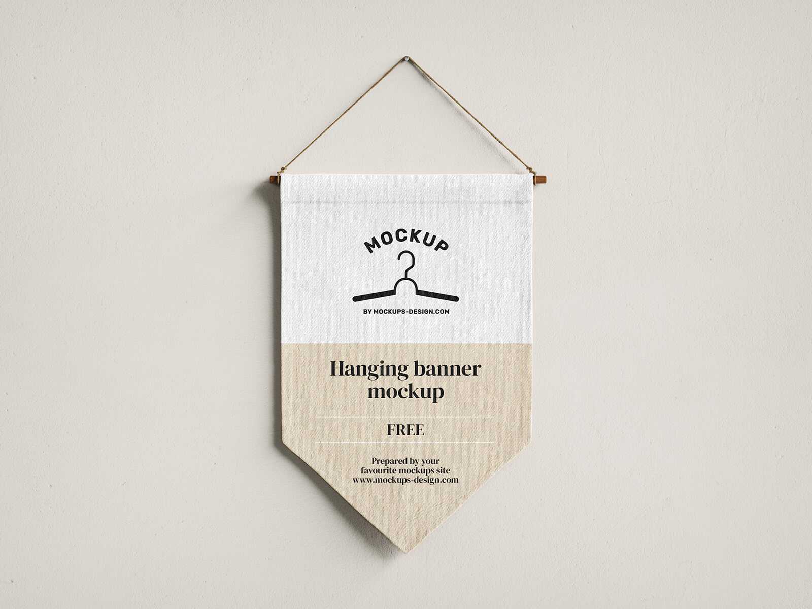 Free Hanging Canvas Banner Mockup 3 PSD Set