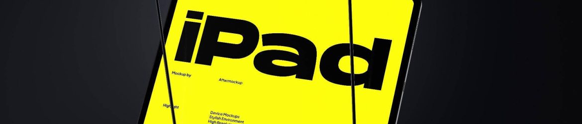 Free Hanging iPad Mockup PSD PSD