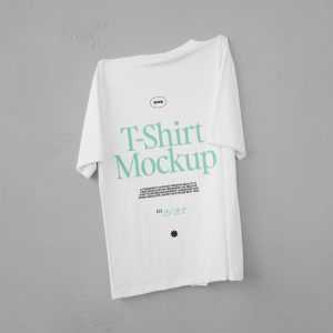 Free Hanging T-Shirt Mockup