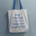 Free Hanging Tote Bag Mockup