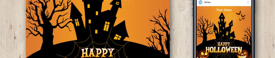 Free Happy Halloween Wishes Free Instagram Post Design PSD Template