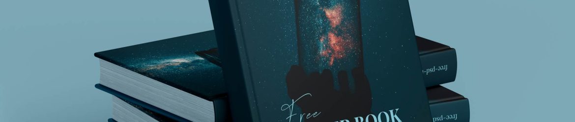 Free Hard Book Cover Mockups PSD Set