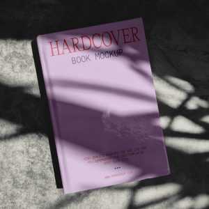 Free Hardcover Book on Concrete Mockup