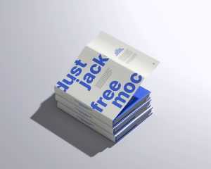 Free Hardcover Dust Jacket Book Mockup PSD