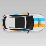 Free Hatchback Car Top View Mockup PSD