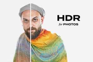 Free HDR Photo Effect PSD Template file