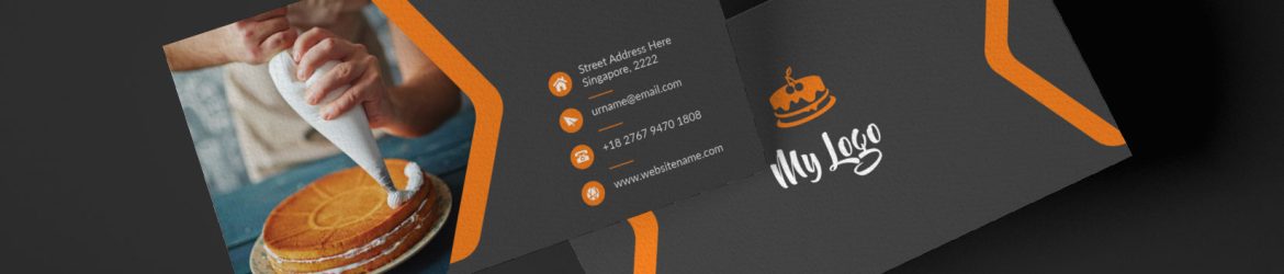 Free Homemade Cake Makers Business Card PSD Design Template