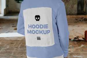Free Hoodie Back Mockup