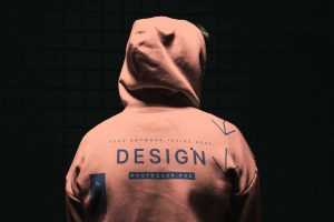 Free Hoodie Back Mockup PSD