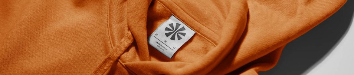 Free Hoodie Collar Logo Label Mockup PSD