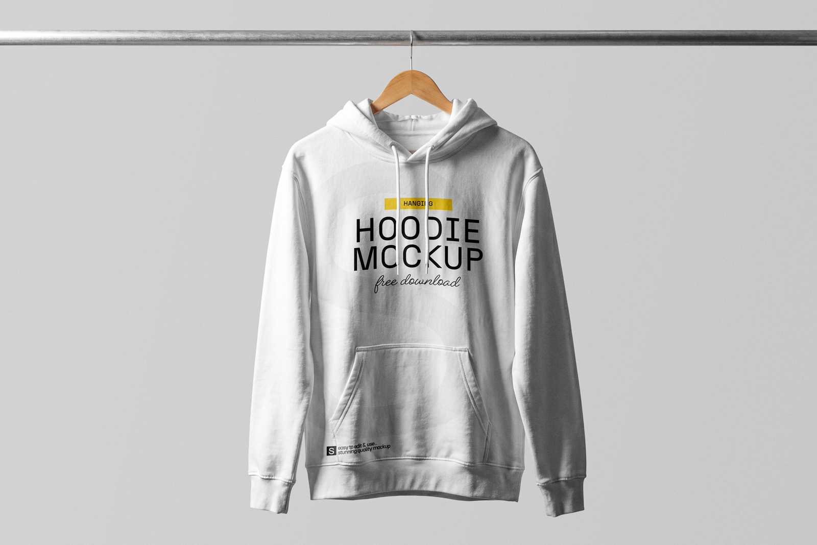 Free Hoodie Mockup On Hanger