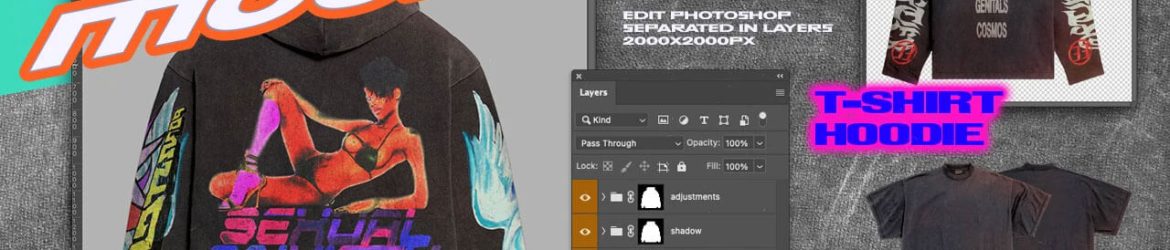 Free Hoodie T-Shirt Mockup PSD