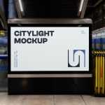 Free Horizontal Citylight Mockup