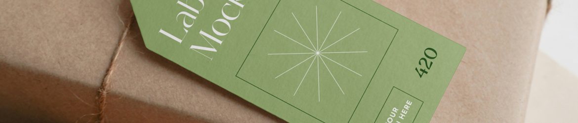 Free Horizontal Label Mockup