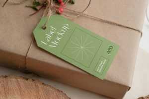 Free Horizontal Label Mockup