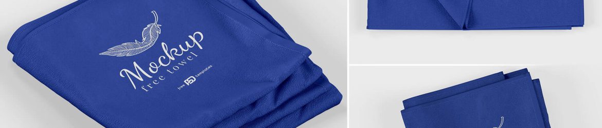 Free Hotel / Spa Towel Mockup PSD Set