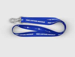 Free ID Card Holder Lanyard Mockup PSD Set