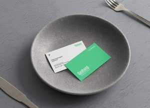 Free Identity Branding Business Card Mockup PSD