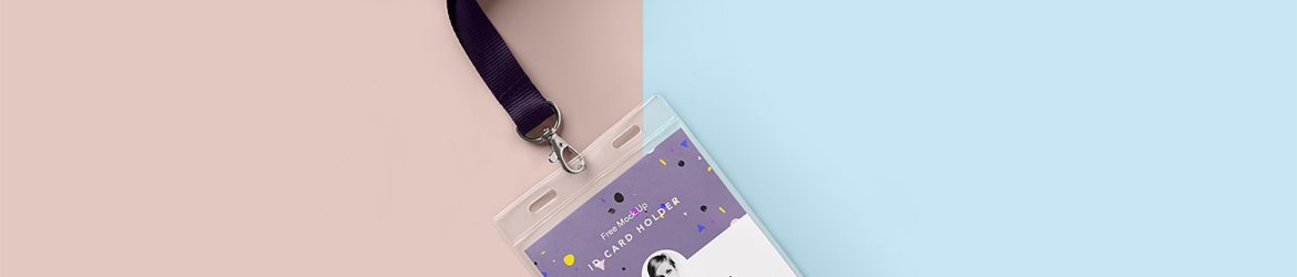 Free Identity Card Holder Mockup PSD