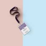 Free Identity Card Holder Mockup PSD
