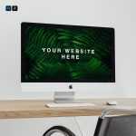 Free iMac Pro on Desk Mockup - Free PSD Download Free iMac Pro on Desk Mockup