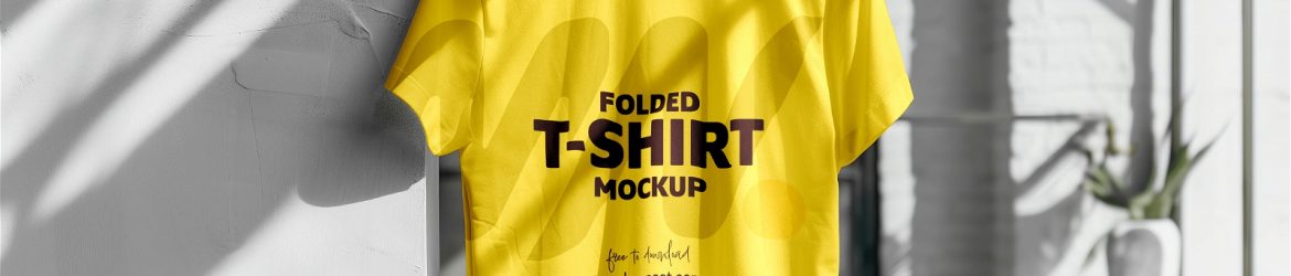 Free Indoor Light Hanging T-Shirt Mockup PSD