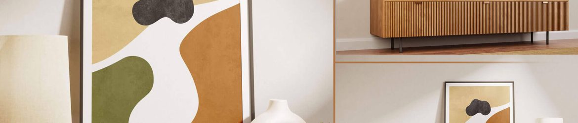 Free Indoor Photo Frame Mockup PSD