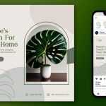 Free Indoor Plants Sale Social Media Post Design PSD Template – Download Now!