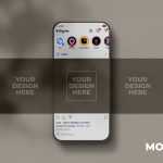 Free Instagram Carousel Post Mockup PSD Shadow Overlay PSD - Free Photoshop PsFiles