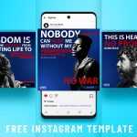 Free Instagram Feed PSD Template