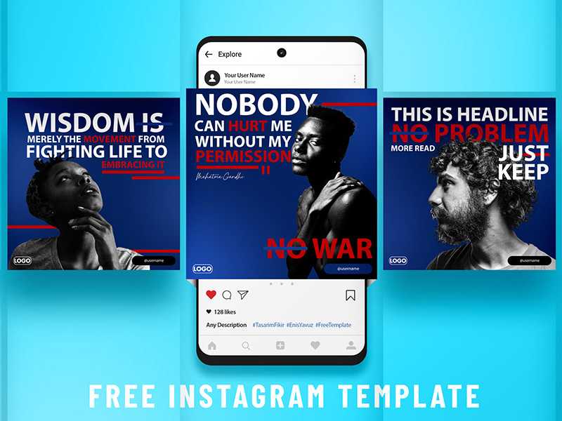 Free Instagram Feed PSD Template