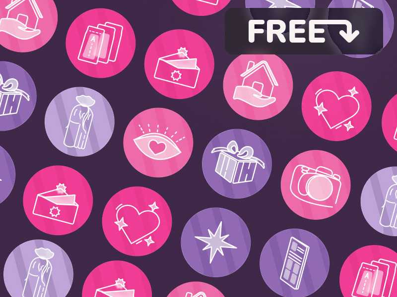 Free Instagram Highlights Icons PSD Template