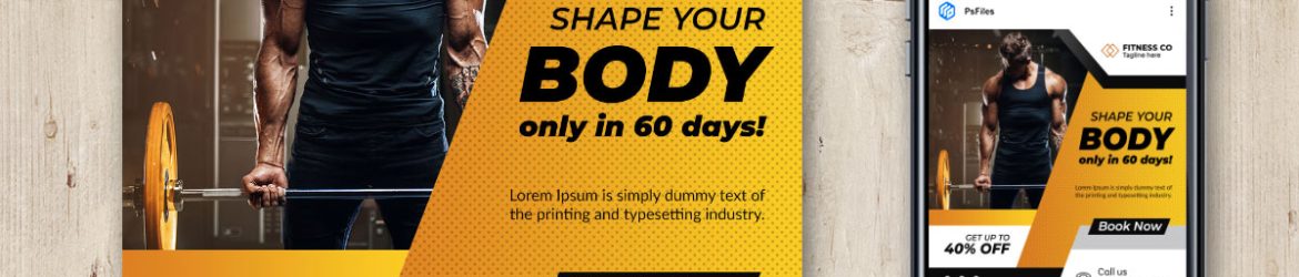 Free Instagram Post Design Template for Fitness Centre