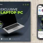 Free Instagram Post Design Template for Laptop Offer Sale - Free PSD Download Free Instagram Post Design Template for Laptop Offer Sale