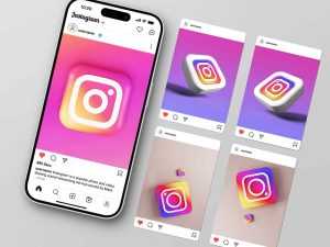Free Instagram Post Mockup PSD Download – Multiple Instagram Feed & Template Mockup Pack