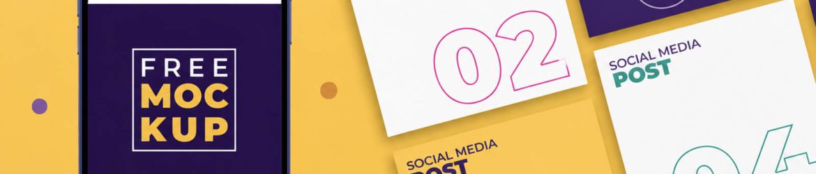 Free Instagram Post Mockup PSD – Social Media Banner Feed Preview Template