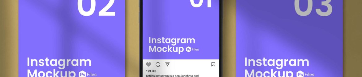 Free Instagram Post Mockup PSD with Shadow Overlay – PsFiles Exclusive