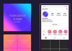 Free Instagram Profile and Story Cover Mockup 2020 PSD - Free Photoshop PsFiles