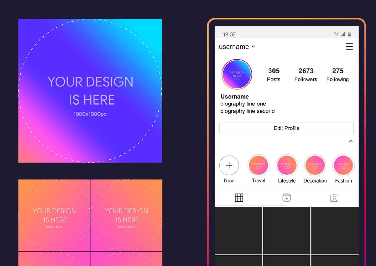 Free Instagram Profile and Story Cover Mockup 2020 PSD - Free Photoshop PsFiles
