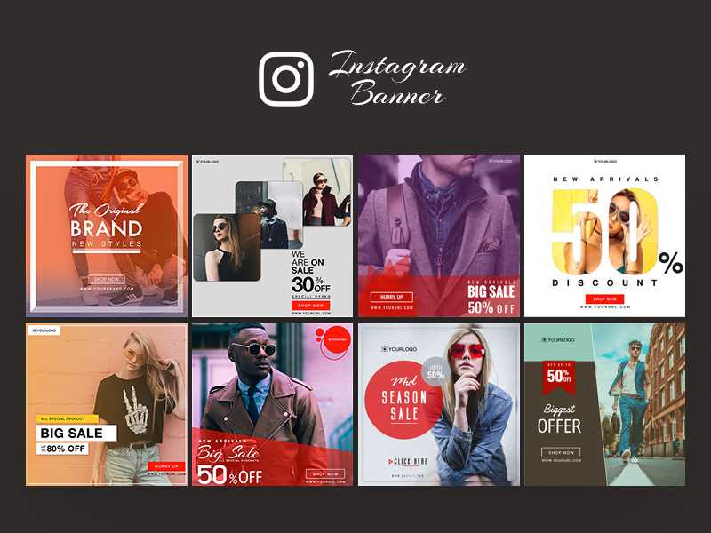Free Instagram Promo Post Template PSD