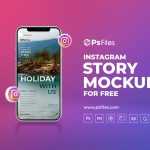 Free Instagram Story Mockup PSD