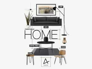 Free Interior Furniture PSD Design Resources for Architecture