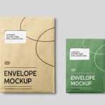 Free Invitation and Free Corporate Envelope Mockup