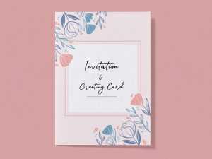 Free Invitation and Greeting Card Mockup