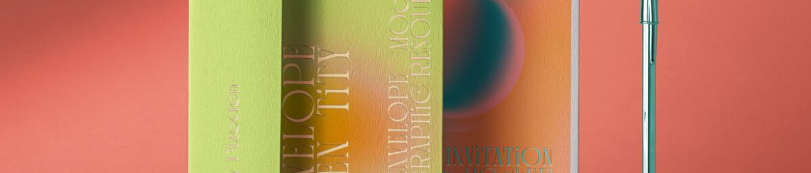 Free Invitation Card And Envelope Mockup PSD