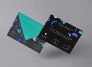Free Invitation Card & Envelope Mockup PSD