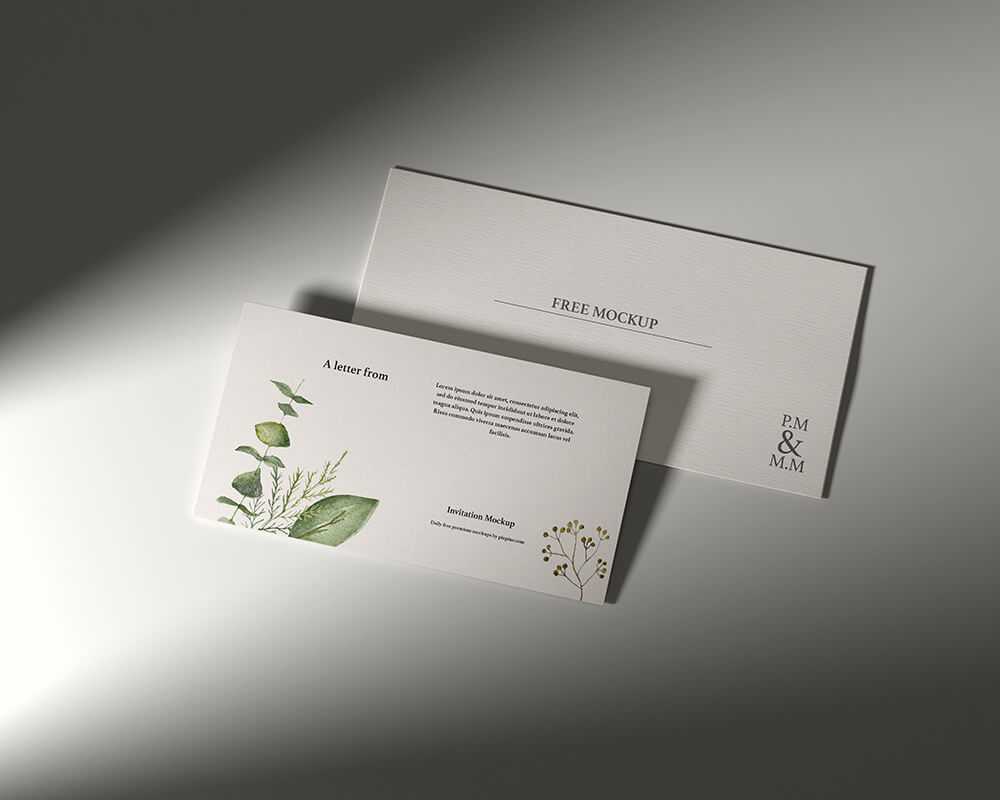 Free Invitation Mockup PSD