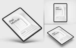 Free iPad Mockup PSD set for Ebook Publishers PSD